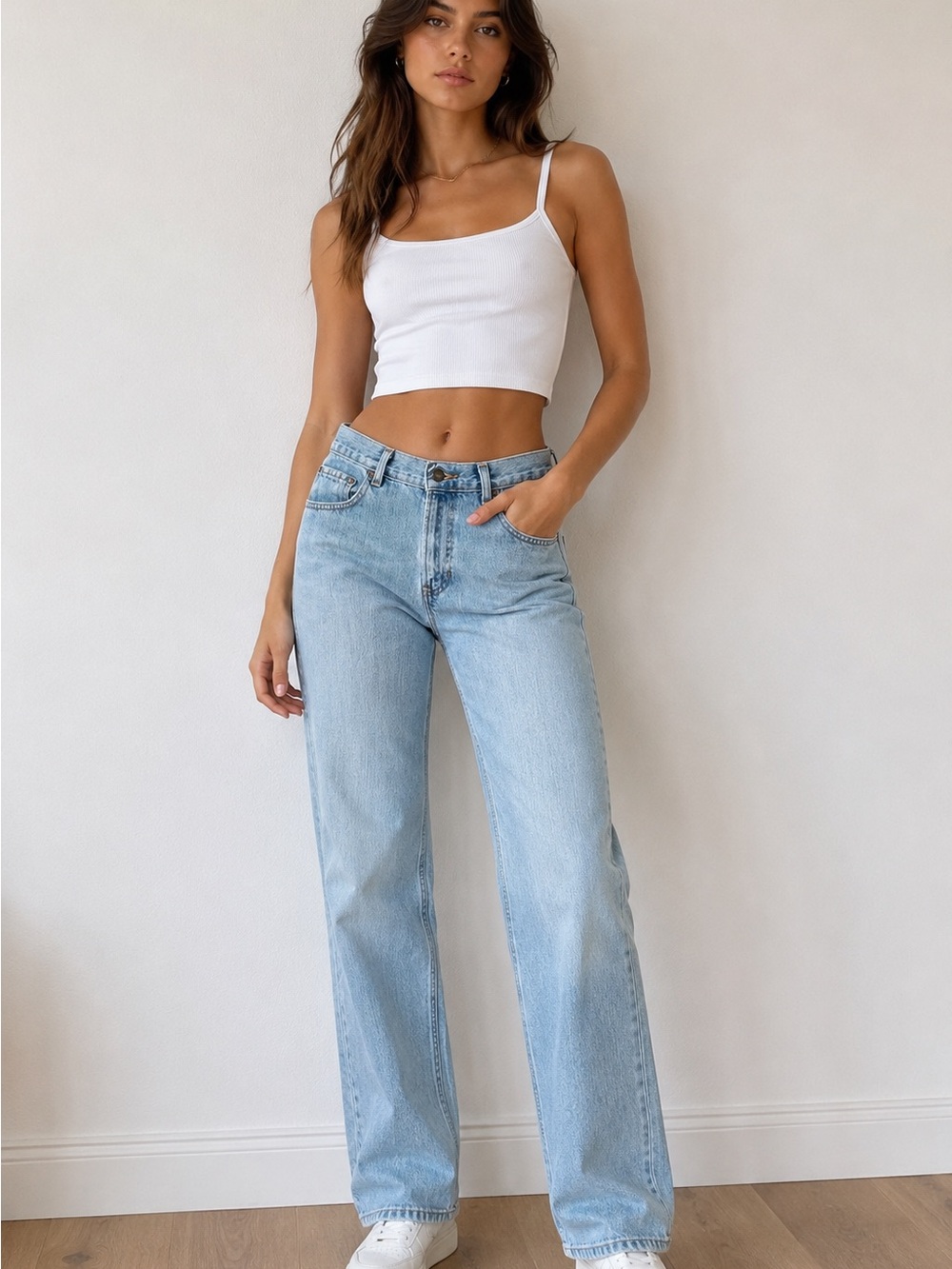 Old Navy Vintage Light Wash Straight Leg Jeans W29 L30